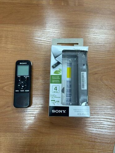 бу рации: Диктофон Sony ICD‑PX440, б/у с коробкой, встроенная память 4 Гб +