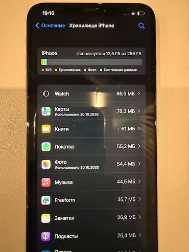 ios: IPhone Xs Max, Б/у, 256 ГБ, Серебристый, Чехол, 78 % — 7