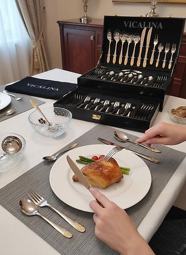 Другие аксессуары для кухни: Набор столовых приборов VICALINA, 84 предмета ! Цена окончательная ! — 1