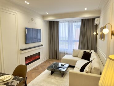 помещение в аренду кара балта: 3 комнаты, 105 м², Элитка, 11 этаж, Дизайнерский ремонт