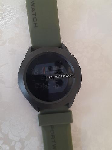 часы серебряные: Спортивные электронные часы SPORTWATCH - Корпус: круглый, матовый — 1