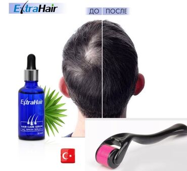 keratin sac: Extra Hair və Dermaroller Dəst. Müntəzəm istifadə ilə iki ay