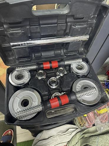 Гантели: Набор разборных гантелей в чемодане — Chrome Dumbbell Set, 10 кг до 58 — 2