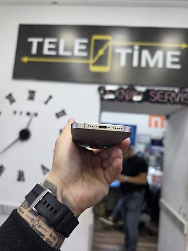 note 15 pro plus: IPhone 15 Pro, 128 GB, Natural Titanium, Zəmanət, Simsiz şarj, Face ID — 5