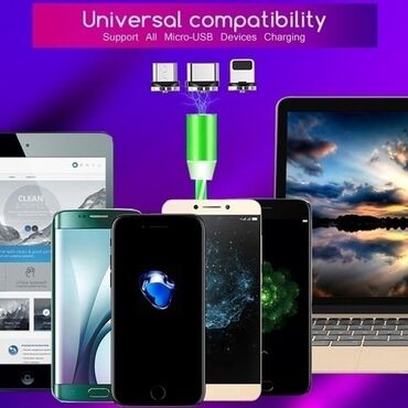 Kablovi i adapteri: Magnetni USB kabl za punjenje sa USB priključkom Tipe-C Dužina: 1m — 11