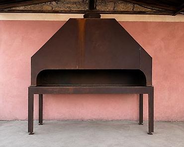 ideal araq: Sənaye tipli manqal/BBQ sobası – metal konstruksiya - Material: qalın — 1