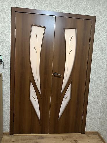 стёк: Межкомнатная дверь, Б/у, Со стеклом, Одностворчатая, Деревянная, Распашная, цвет - Коричневый — 6