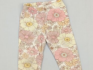 legginsy z siatka po boku: Legginsy, H&M, 6-9 m, stan - Bardzo dobry