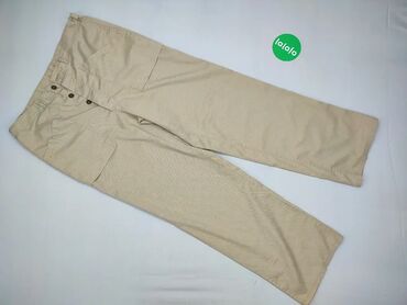 Spodnie: Spodnie, XL (EU 42), wzór - Jednolity kolor, kolor - Beżowy