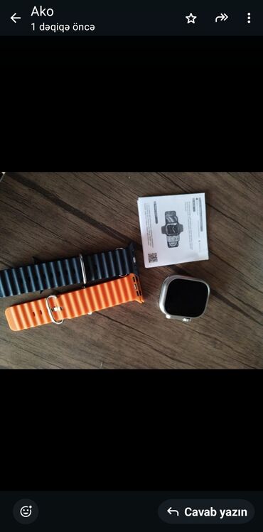 Digər: Bu şəkildə gördüyün saat Apple Watch Ultra dizaynına smart saatdır