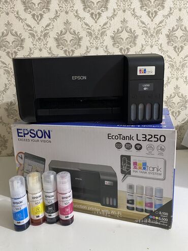 цветной принтер цена: Принтер Epson l3250 4в1 ксерокопия сканер и печать + ч/з wifi можно
