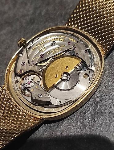 џепни сат: Universal Geneve Gilt Shadow Ellipse Cal. 2-66, iz 1970ih, izuzetno — 2