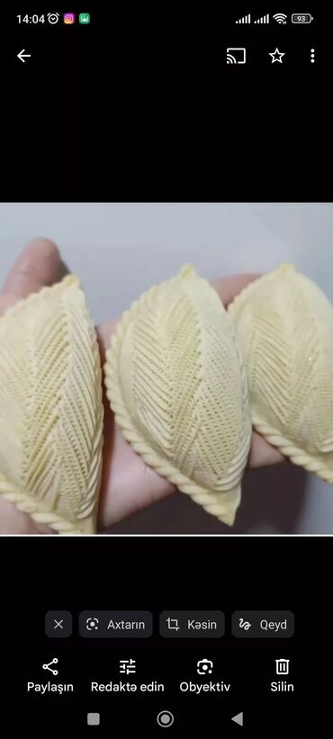 Un: Milli şirniyyatlar – əl işləri - Şəkərbura: Xəmir üzərində incə — 5