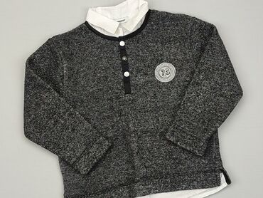sweterek w kratkę: Bluza, 3-4 lat, 98-104 cm, stan - Dobry