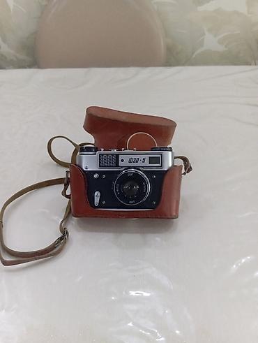 Фото и видеокамеры: FED-5 film fotoaparatı + orijinal dəri futlyar və kəmər - Tip: 35 mm — 5