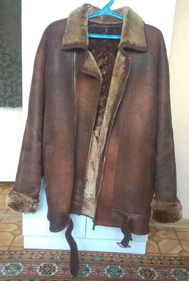 дублёнка бу: Дублёнка мужская(косуха). 5XL(EU 50). Натуралка. Турция. Б/у в хорошем