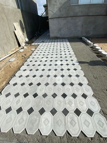 Plitə işləri: Tamet Aqlay Qabancik Kafel Metlax işləri görülür.Heyet Ve Bağ — 3