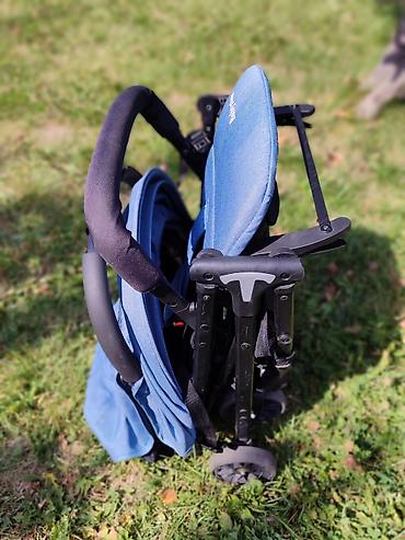 Коляски: Прогулочная коляска Babystone, цвет — голубой деним,очень лёгкая 4 кг — 11