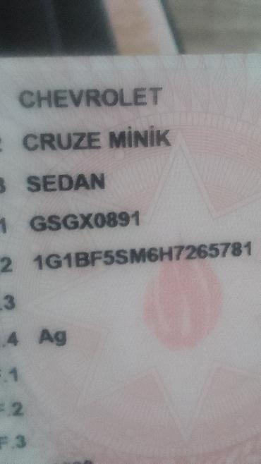 Chevrolet: Chevrolet Cruze: 1.4 l | 160 km Sedan — 12