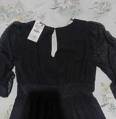 Haljine: ZARA crni kombinezon kao haljina m - Materijal: lagana, poluprozirna — 8