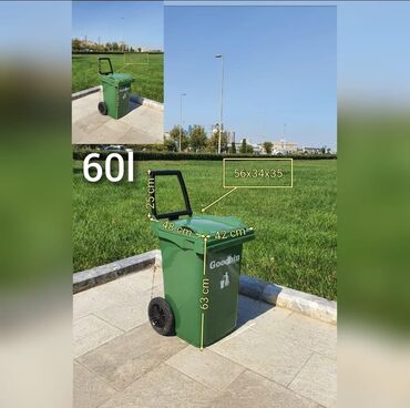 Tullantı qabları: Zibil vedre goodbin tekerli qapaqli zibil qabi goodbin tekerli qapaqli — 9