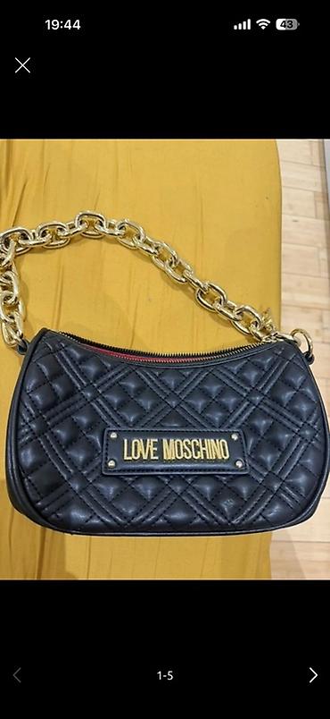 Çantalar: Love Moschino çiyin çantası - Rəng: qara - Material: quilted — 1