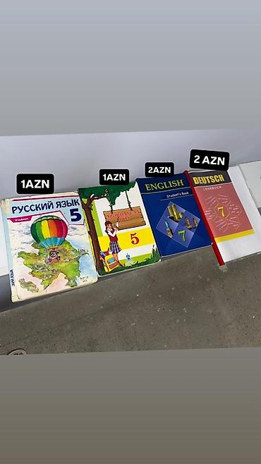 Kitablar və jurnallar: Məktəb dərslikləri və xarici dil kitabları: - “Русский язык 5 — 1