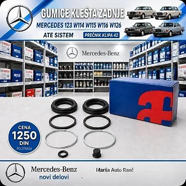 Brake System: GUMICE KLIPOVI KLESTA MERCEDES 123 SET ZA REPERACIJU | Gumice klesta — 4