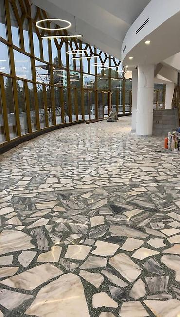 Мозаичный пол Терраццо: Стяжка пола Шлифовка полировка Декоративные полы ТЕРАЦЦО Шлифовка — 6