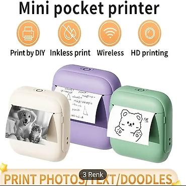 Printer və kseroks aparatları: Mini Cib Printeri – inkless termal çap texnologiyası ilə — 3