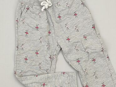spodnie dresowe z wysokim stanem: Sweatpants, 3-4 years, 98/104, condition - Very good