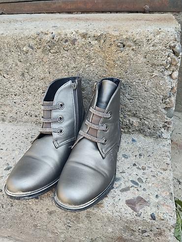 Ботинки и ботильоны: Элегантные женские ботильоны черного цвета с глянцевой поверхностью — 10