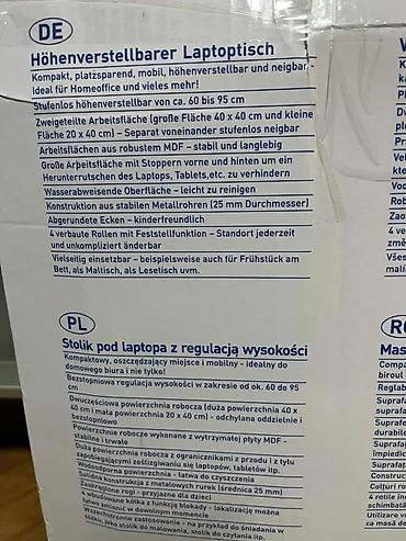 Kancelarijski stolovi: Podesivi sto za laptop (na točkićima) – Weinberger - Visina — 12