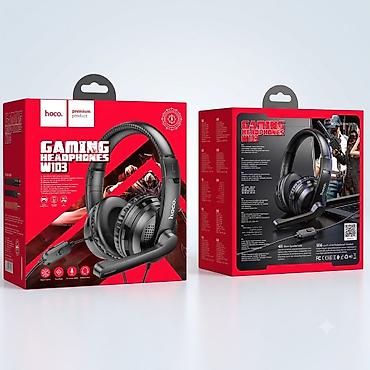 baseus pubg: Hoco W103 Gaming Headphones – oyun və multimedia üçün naqilli — 1