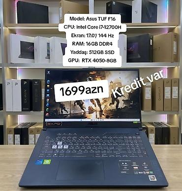 intel i7: İşlənmiş ASUS TUF Gaming, 17 ", Intel Core i7, 512 GB — 1