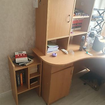 study table: Продается мебель: стол ученический, шкаф книжный, диван — 2