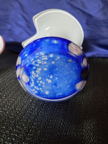 Kuhinjski setovi: Murano nov komplet za na sto,rucni rad iz 70ih. Set tanjir za — 19