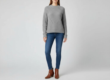 kapcie na szydełku damskie: Women`s sweater, size S