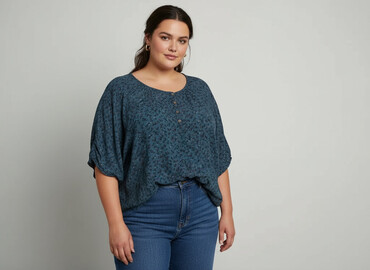elegancka bluzka damska plus size: Bluzka damska, rozmiar 6XL