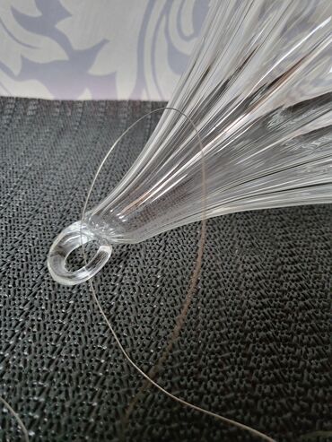 Ostali kućni dekor: Terarijum(saksija) za biljke viseca duvano staklo 90te. Perfektan — 14