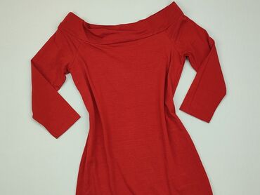 czerwona sukienki satyna: Sukienka, S, stan - Idealny