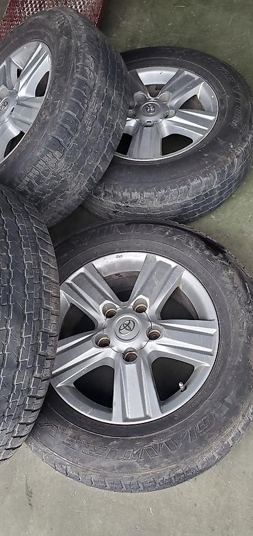 Nəqliyyat: 285 /60 R18 109V M+S avtomobil şiəri – 4 ədəd disk teker dəst toyota — 2