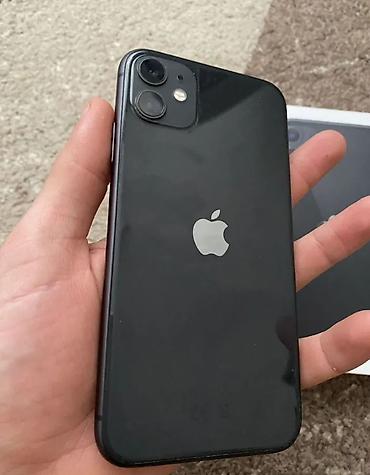 Apple iPhone: IPhone 11, Б/у, 128 ГБ, Зарядное устройство, Чехол, Кабель, 80 % — 1