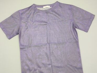 fioletowa bluzki zara: T-shirt, S (EU 36), condition - Good