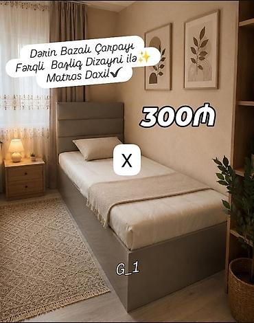 tek kravat ucuz: Dərin bazalı tək çarpayı – matras daxildir. - Başlıq hissəsi yumşaq — 1