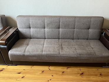 kreslo təmiri: İşlənmiş, Divan, 2 kreslo, Bazalı, Açılan — 2