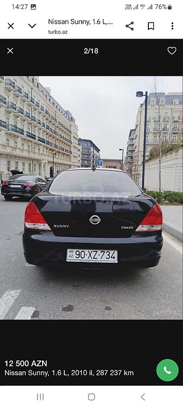 Nissan: Nissan Sunny: 1.6 l | 2010 il Sedan — 12