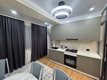 квартира джал мкр: 2 бөлмө, 52 кв. м, Элитка, 8 кабат, Дизайнердик ремонт