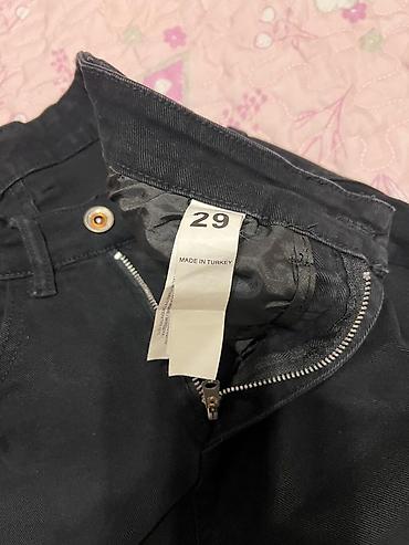bootcut jeans: Черные подростковый для школы брюки/джинсы M.C.R, размер на поясе 29 — 1