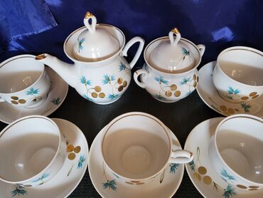 Ostali antikviteti: Komplet za kafu,caj USSR porcelan 1960g +. Sovjetski stari — 7